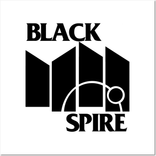 Black Spire Flag -for light colored shirts Posters and Art